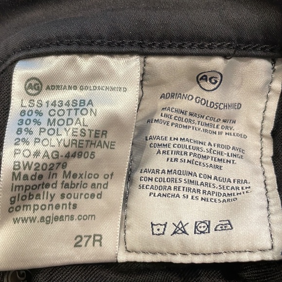 AG Cigarette Prima Leg Jean in Black - Picture 14 of 15